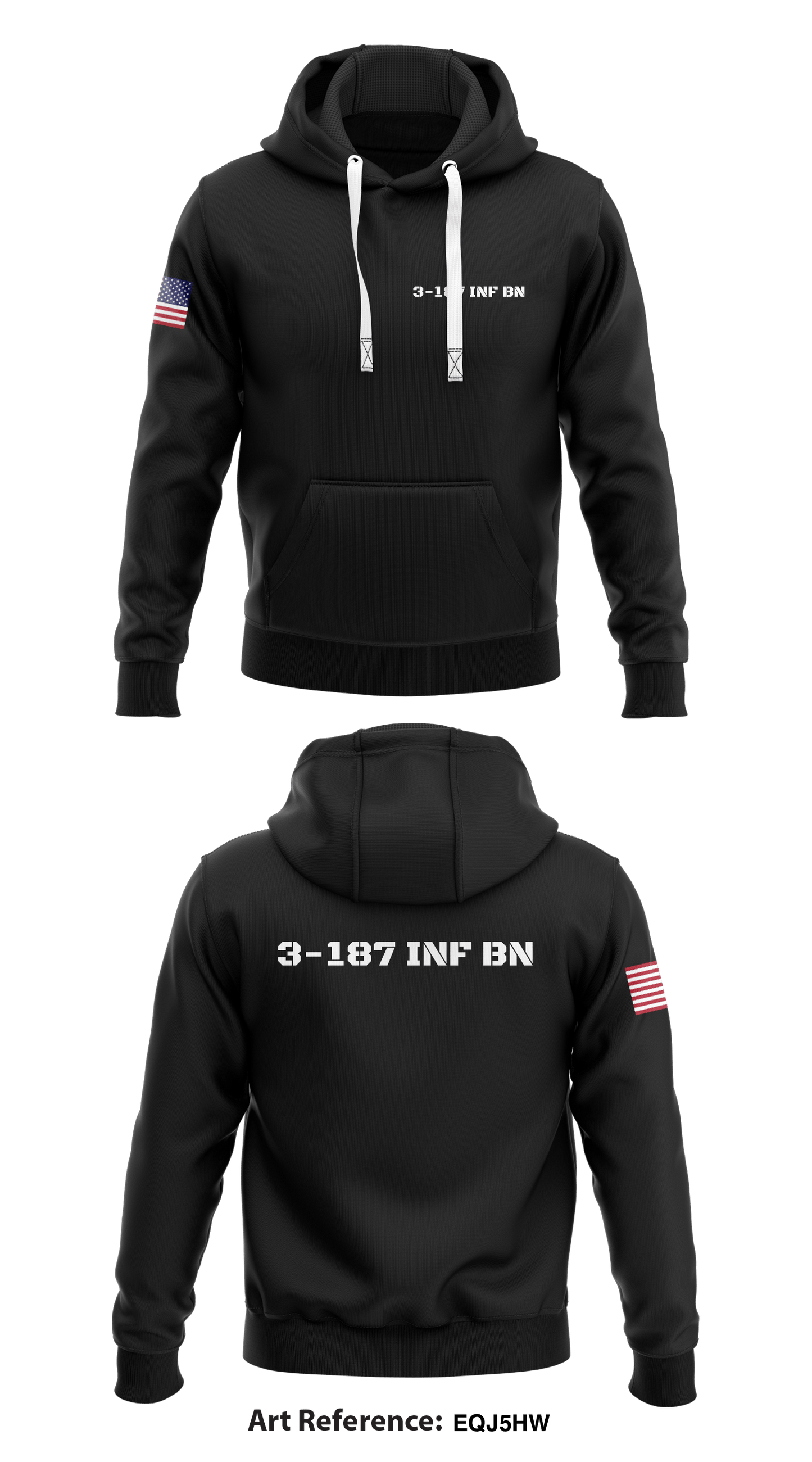 3-187 inf bn Store 1 Core Men's Hooded Performance Sweatshirt - EQj5Hw