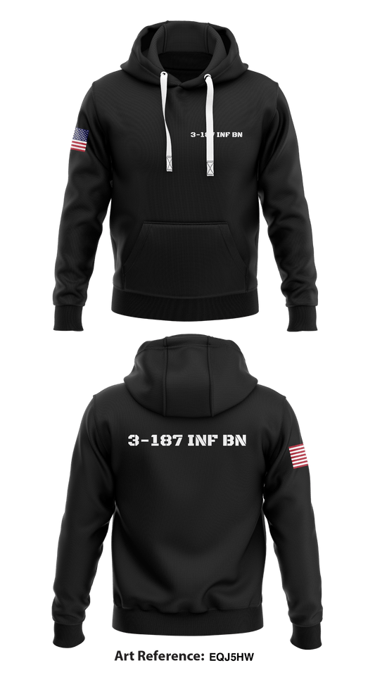3-187 inf bn Store 1 Core Men's Hooded Performance Sweatshirt - EQj5Hw