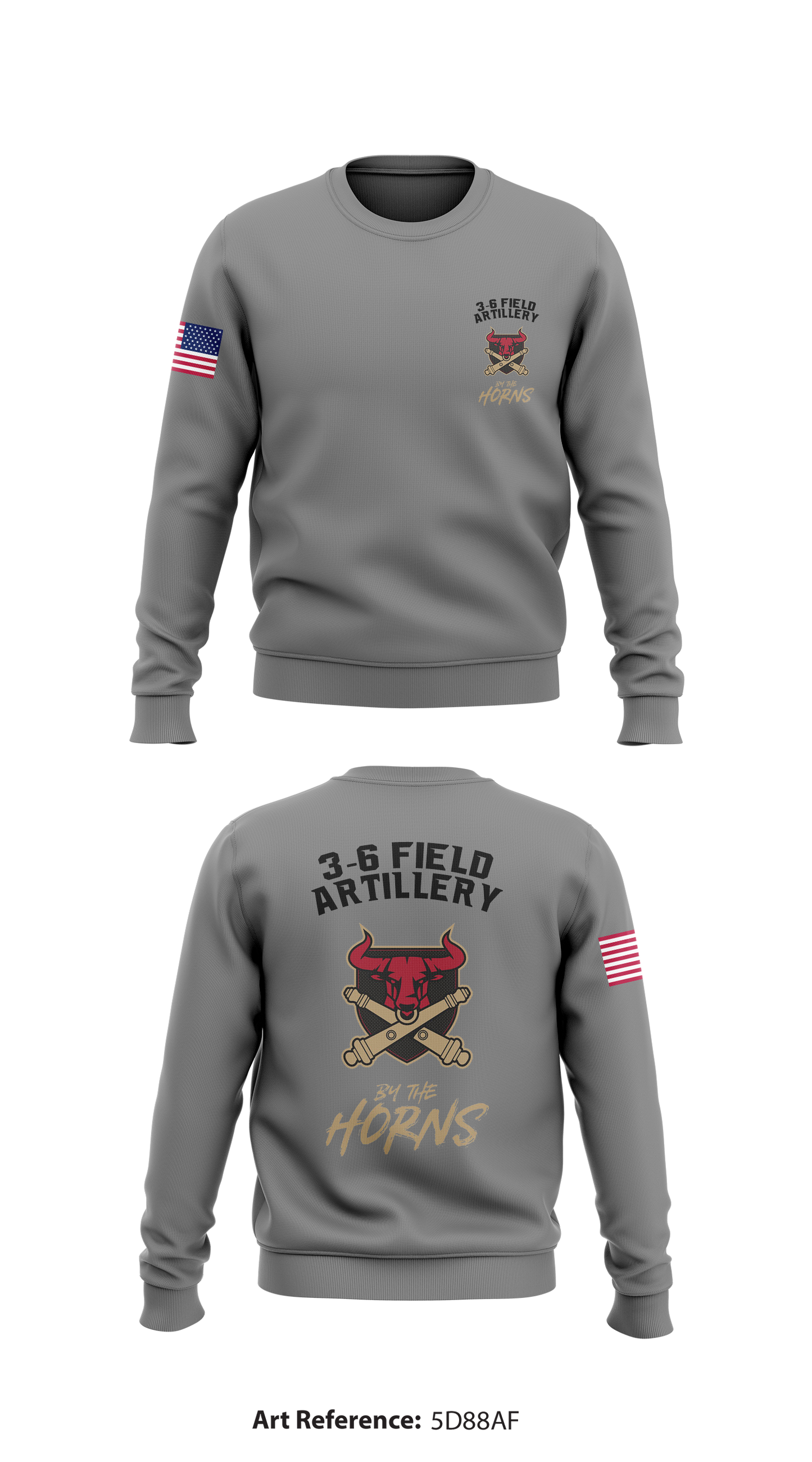 3-6 field artillery  Store 1 Core Men's Crewneck Performance Sweatshirt - 5D88aF