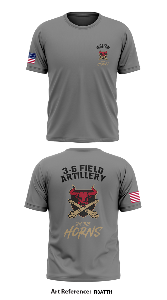 3-6 field artillery  Store 1 Core Men's SS Performance Tee - R3ATtH