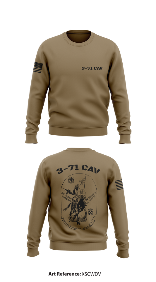 3-71 cav Store 1 Core Men's Crewneck Performance Sweatshirt - XScWDV