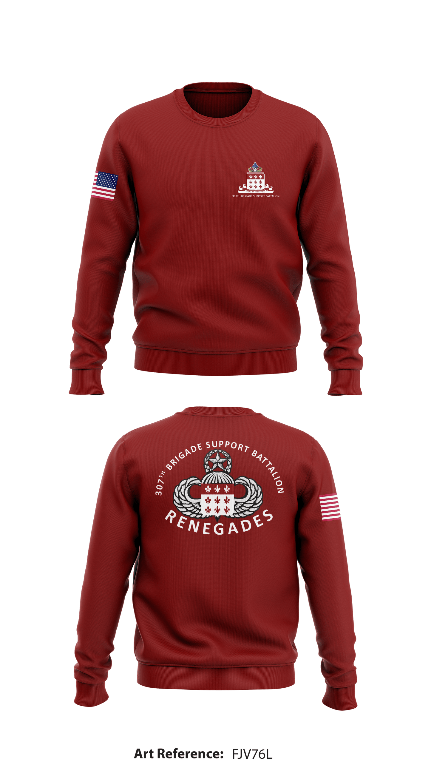 307th BSB (Renegades) Store 1 Core Men's Crewneck Performance Sweatshirt - fjv76L