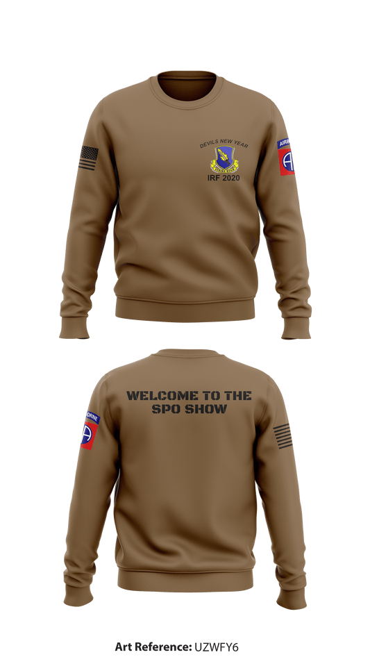 307th Brigade Support Battalion, 1st Brigade Combat Team, 82nd Airborne Division Store 1 Core Men's Crewneck Performance Sweatshirt - uzwfY6