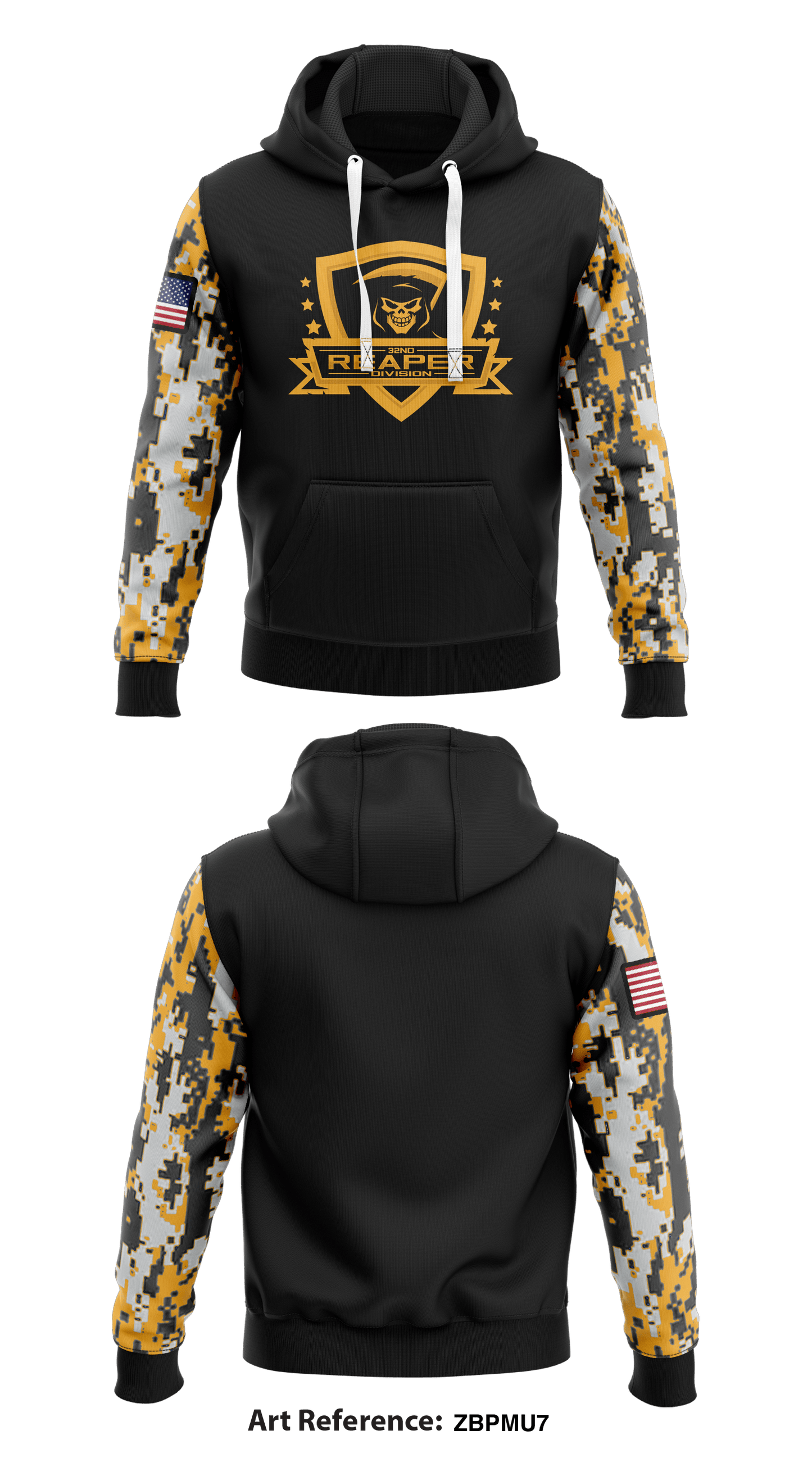 32nd Reaper Division Store 1  Core Men's Hooded Performance Sweatshirt - zBpMU7