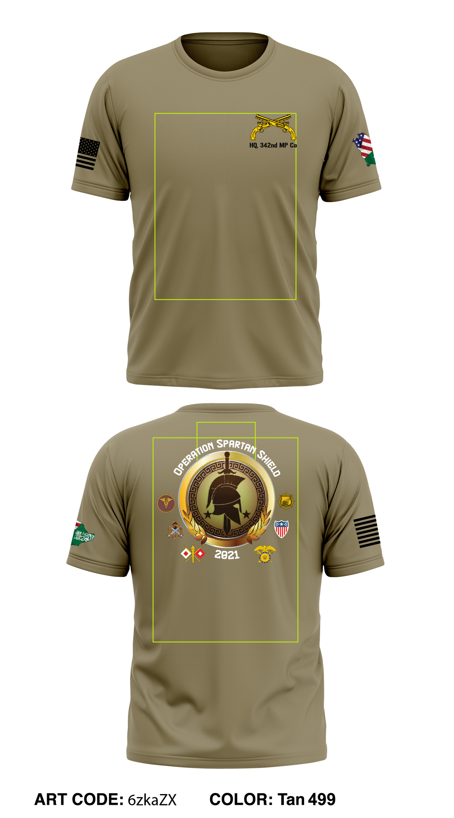 342ND MP CO Store 3 Core Men's SS Performance Tee - 6zkaZX