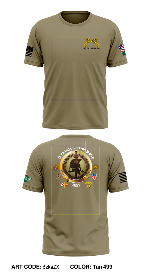 342ND MP CO Store 3 Core Men's SS Performance Tee - 6zkaZX