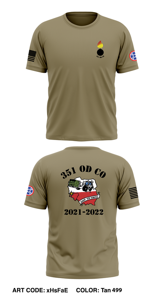351 OD CO Store 1 Core Men's SS Performance Tee - xHsFaE
