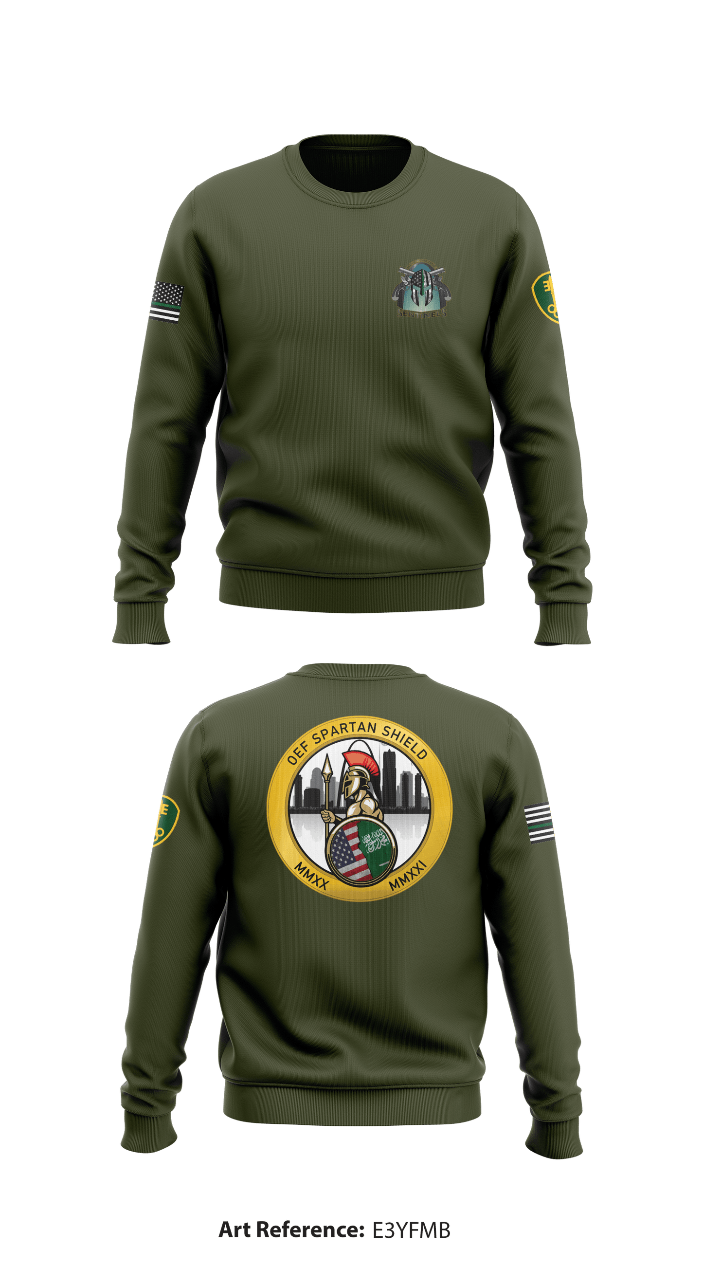 354 MP CO Store 1 Core Men's Crewneck Performance Sweatshirt - E3yFMb