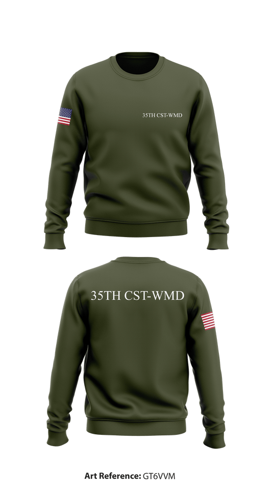 35th CST-WMD Store 1 Core Men's Crewneck Performance Sweatshirt - gt6VvM