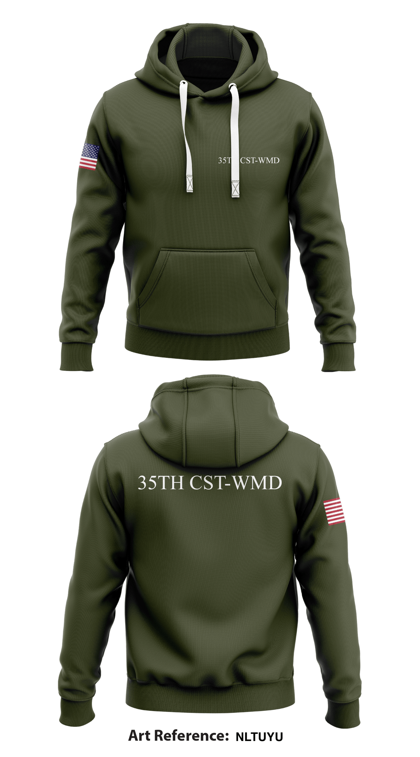 35th CST-WMD Store 1  Core Men's Hooded Performance Sweatshirt - NLtUyU