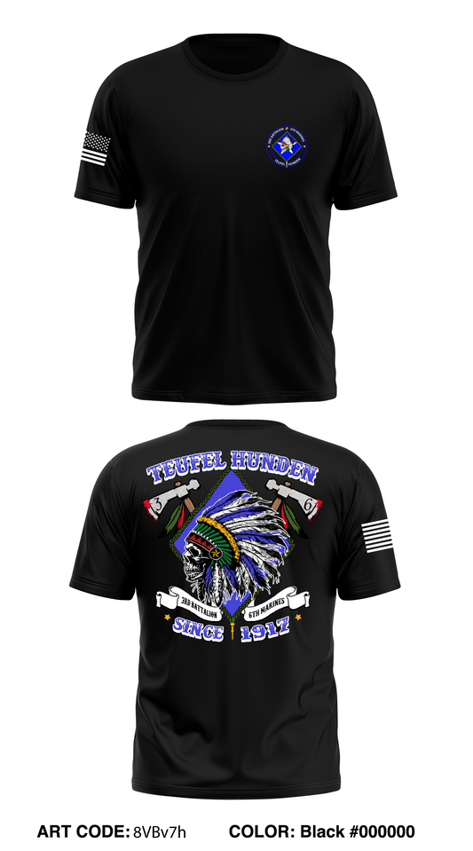 3/6 Marines Store 1 Store 3 Core Men's SS Performance Tee - 8VBv7h