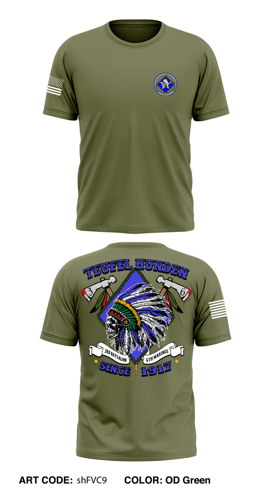 3/6 Marines Store 1 Store 3 Core Men's SS Performance Tee - shFVC9