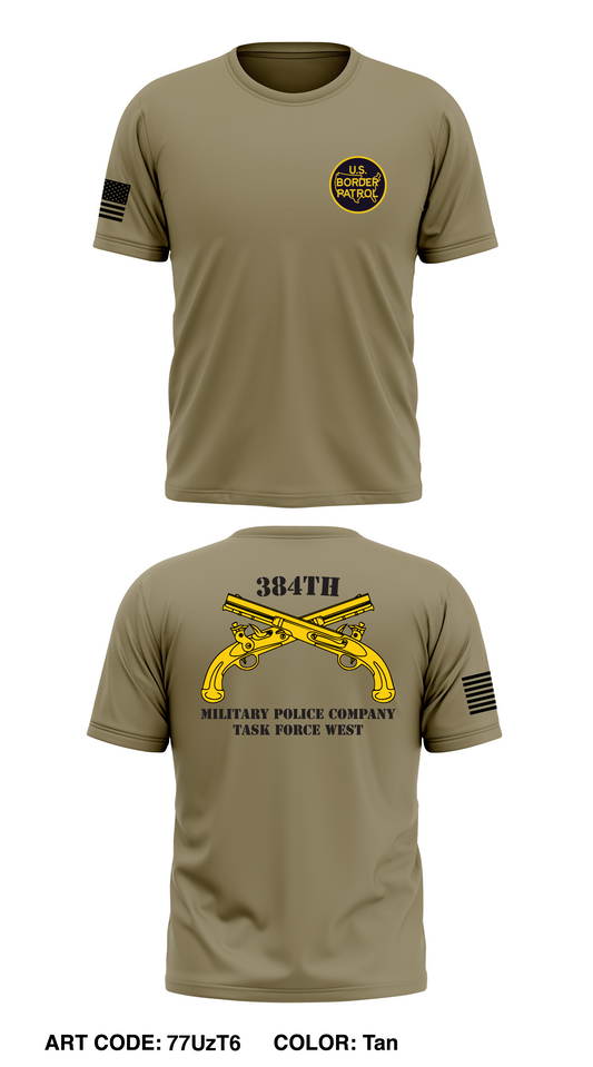 384th Military Police Co Store 1 Core Men's SS Performance Tee - 77UzT6