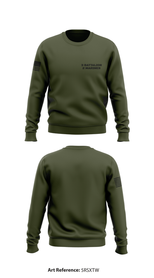 3 Battalion 2 Marines Store 1 Core Men's Crewneck Performance Sweatshirt - 5rsXtW