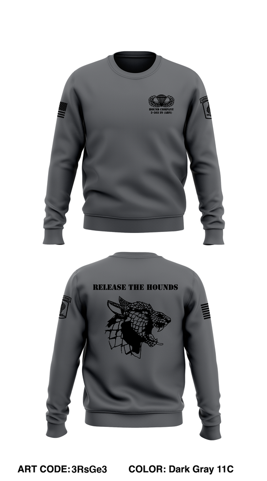Hound Company 2-503 Core Men's Crewneck Performance Sweatshirt - 3RsGe3