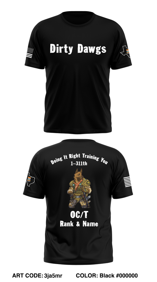 CUSTOM - 1-311th MP Platoon Core Men's SS Performance Tee - 3ja5mr