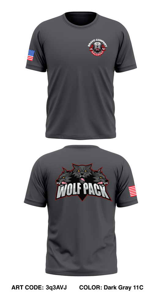4th Platoon Wolfpack Core Men's SS Performance Tee - 3q3AVJ