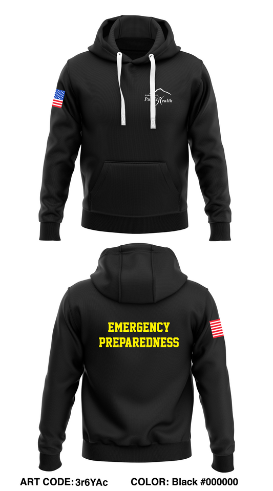 EL Paso Emergency Preparedness Response  Core Men's Hooded Performance Sweatshirt - 3r6YAc