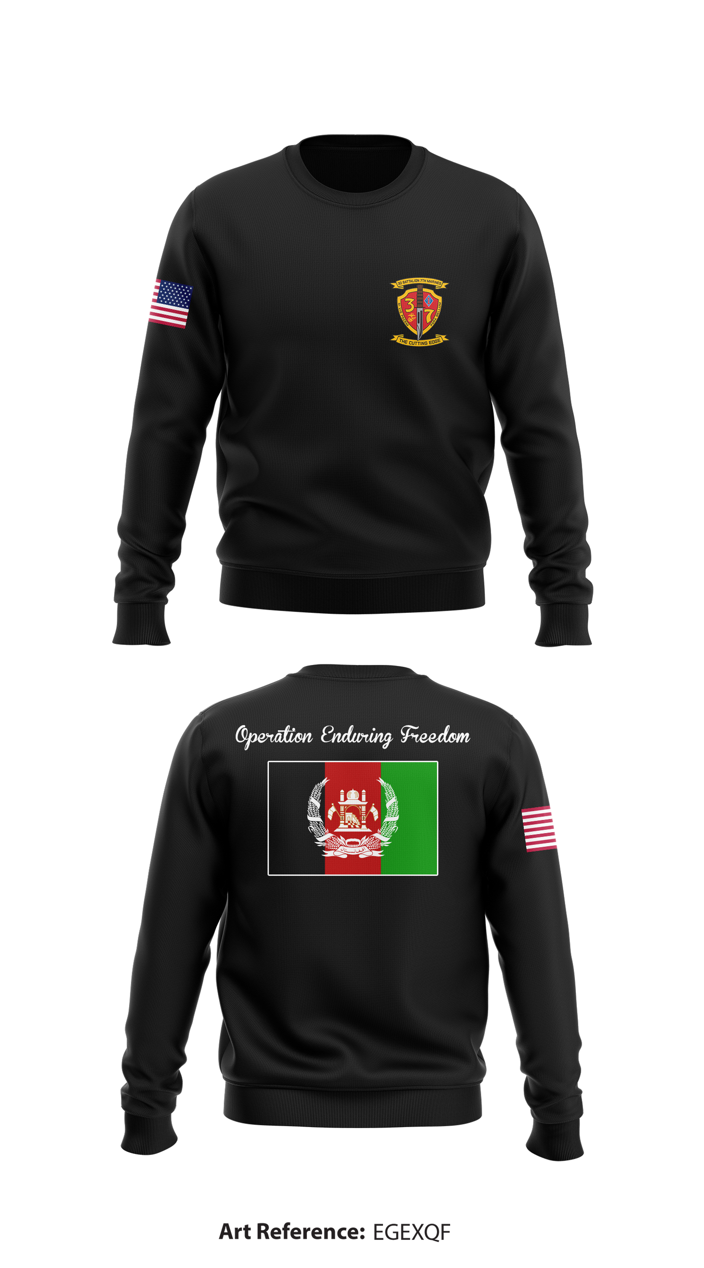 3rd Battalion 7th Marines Store 1 Core Men's Crewneck Performance Sweatshirt - EgExQF