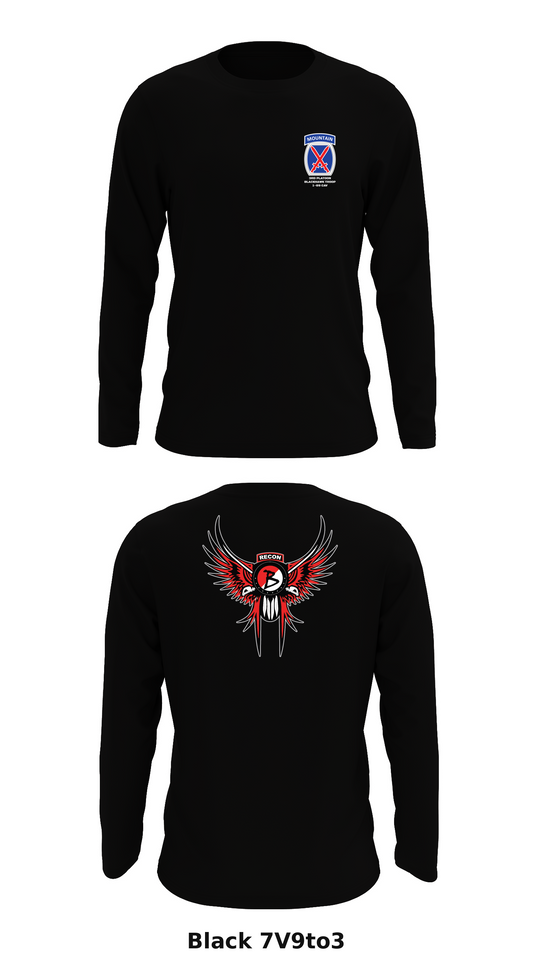 3rd Platoon Blackhawk Troop 1-89 CAV Store 1 Core Men's LS Performance Tee - 7V9to3