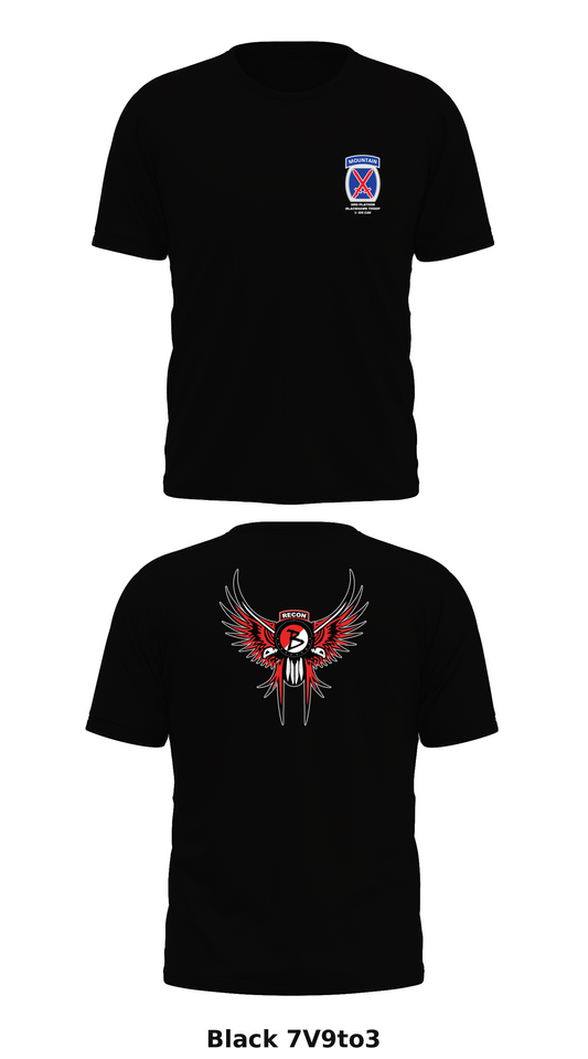 3rd Platoon Blackhawk Troop 1-89 CAV Store 1 Core Men's SS Performance Tee - 7V9to3