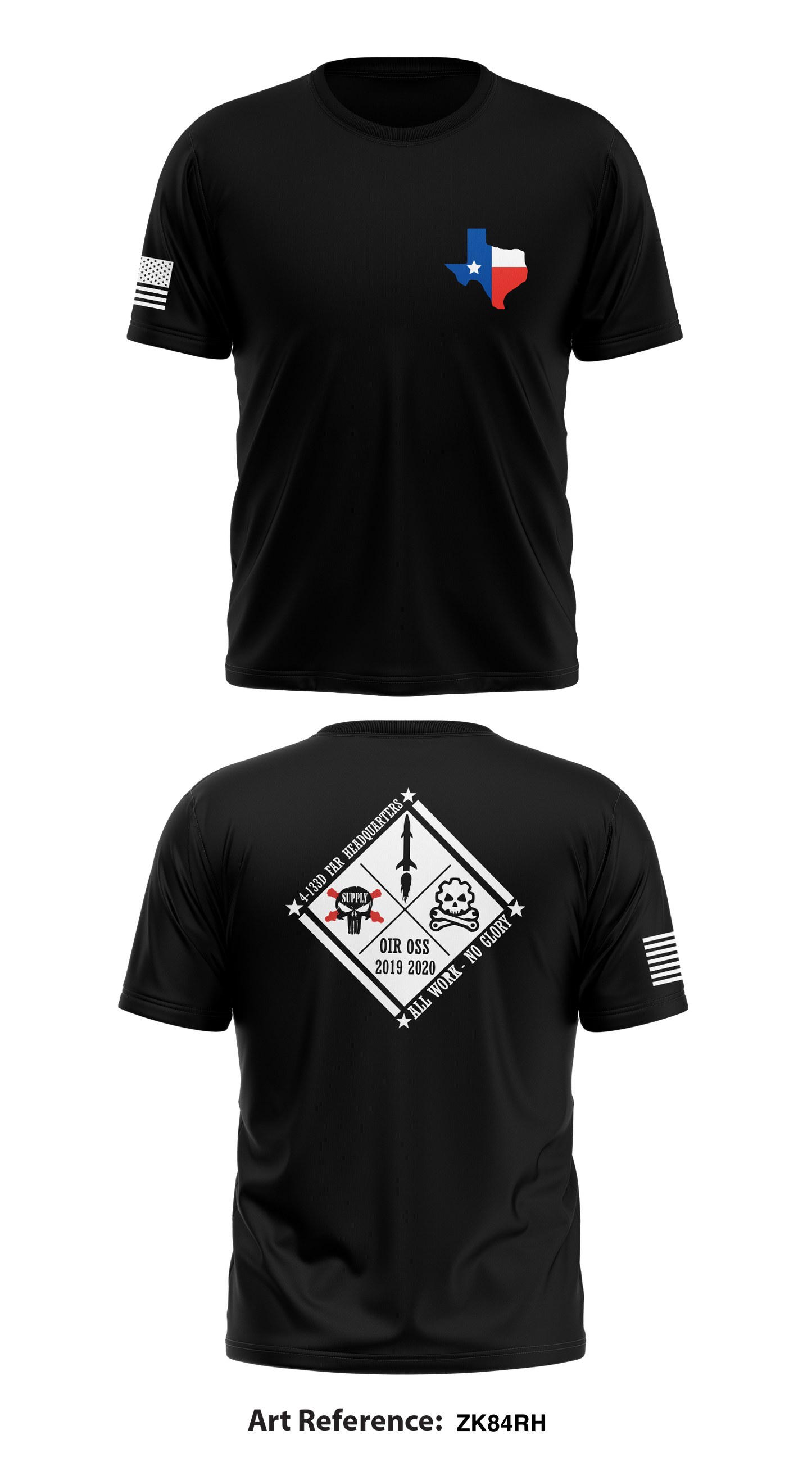 4-133D Alpha Battery HQ Store 1 Core Men's SS Performance Tee - Zk84rh