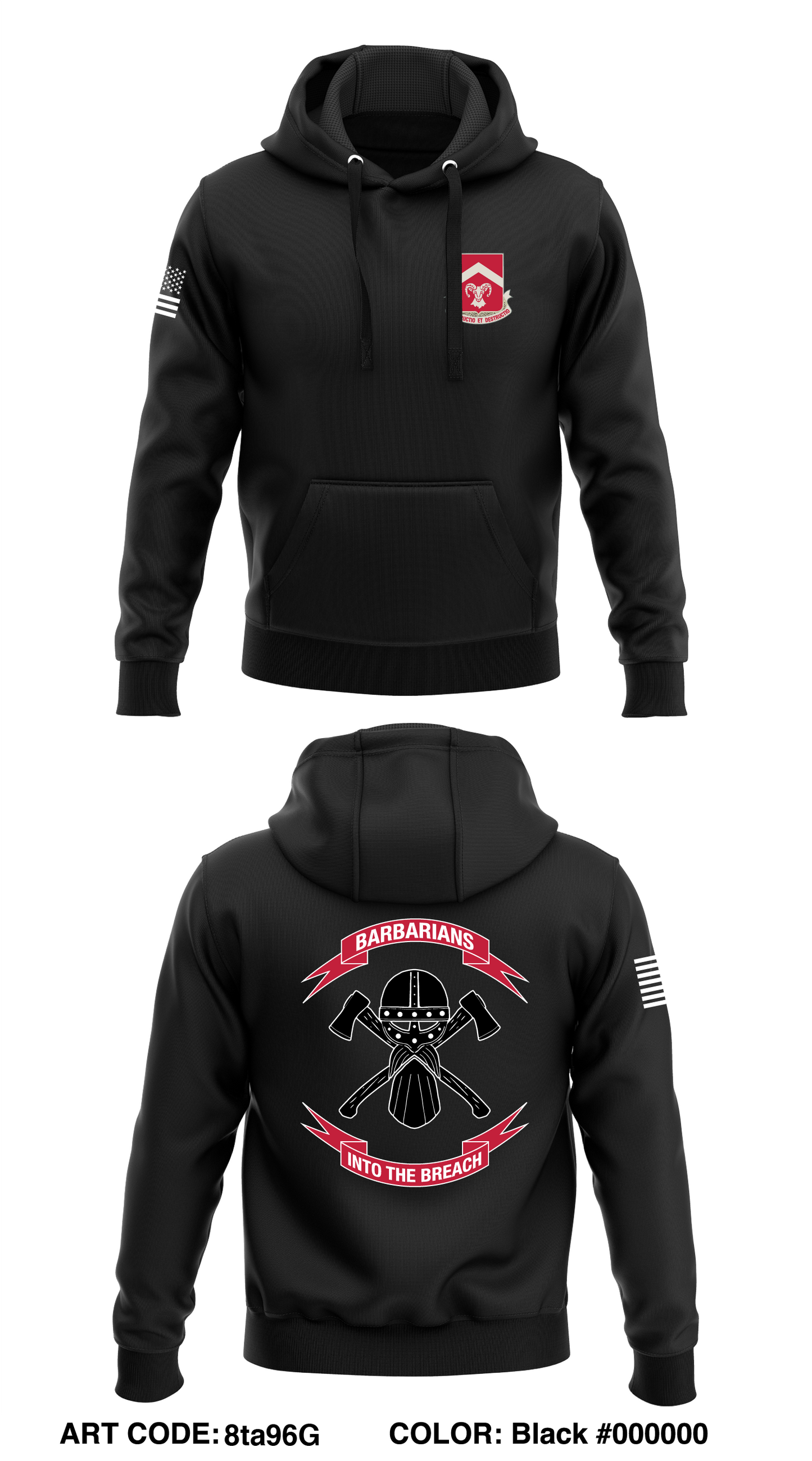 B Co, 4th BEB, 2ABCT  Core Men's Hooded Performance Sweatshirt - 8ta96G