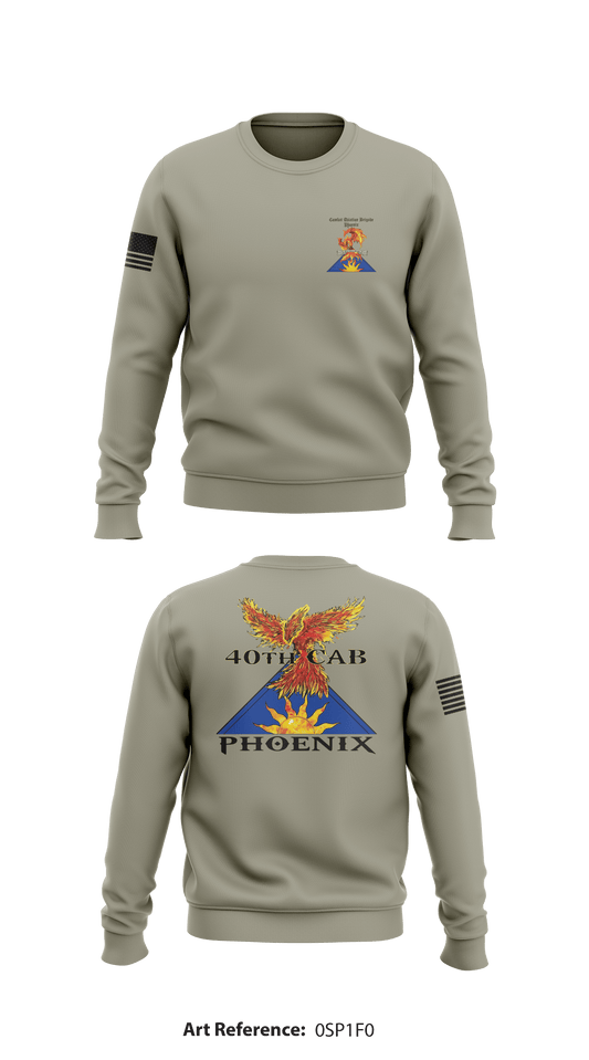 40th Combat Aviation Brigade Store 1 Core Men's Crewneck Performance Sweatshirt - 0sp1f0