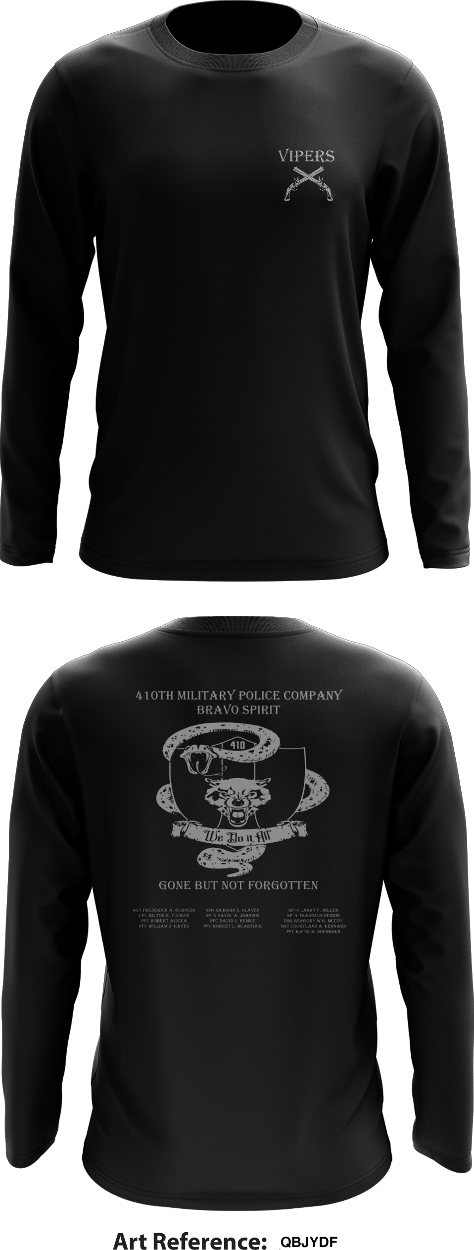 410th Military Police Company Store 1  Core Men's LS Performance Tee - QBjydf