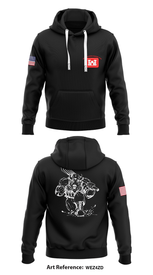 42th Engineer Company (CLR)  Core Men's Hooded Performance Sweatshirt - weZ4ZD
