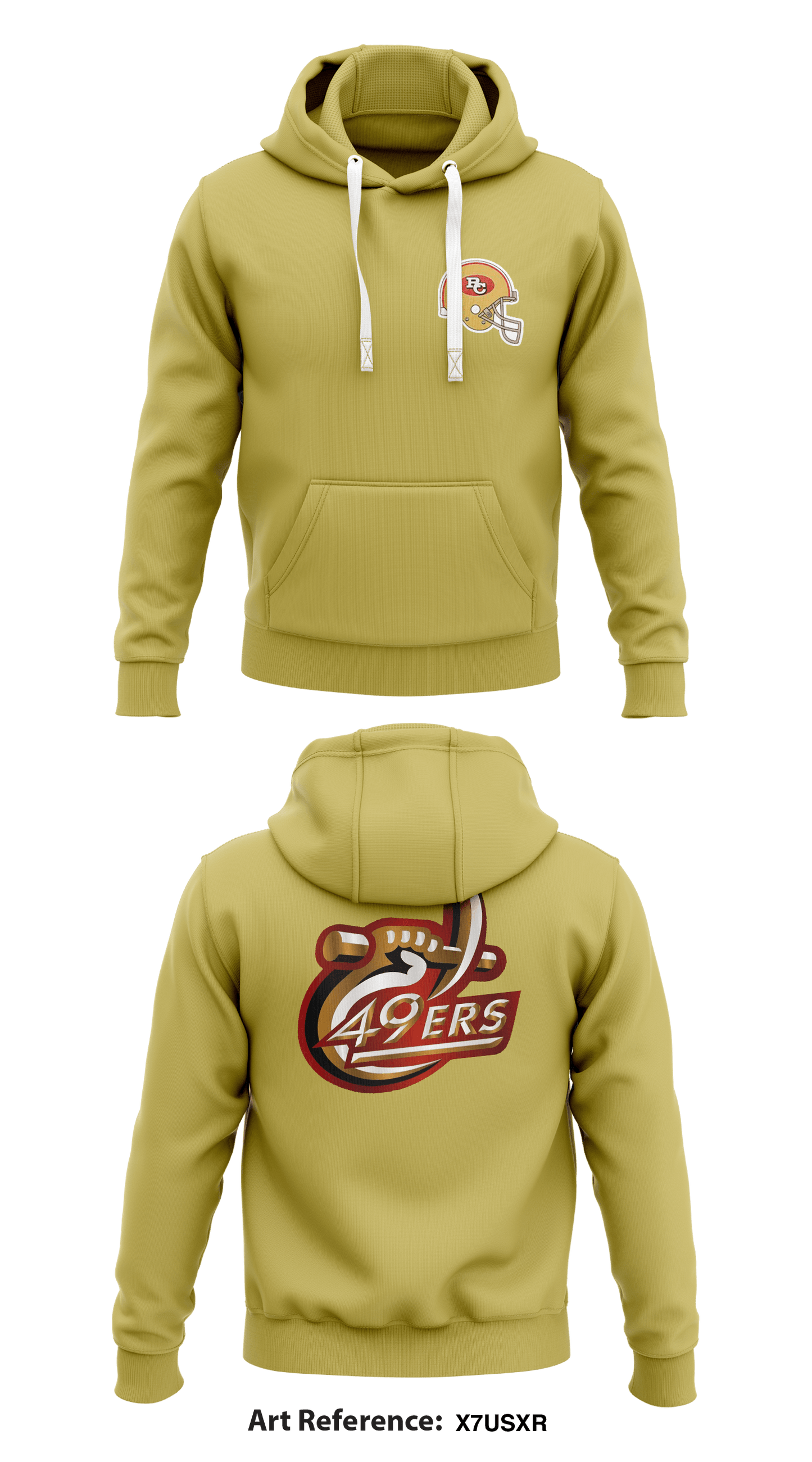 49ers Store 1 Core Men's Hooded Performance Sweatshirt - X7usXR
