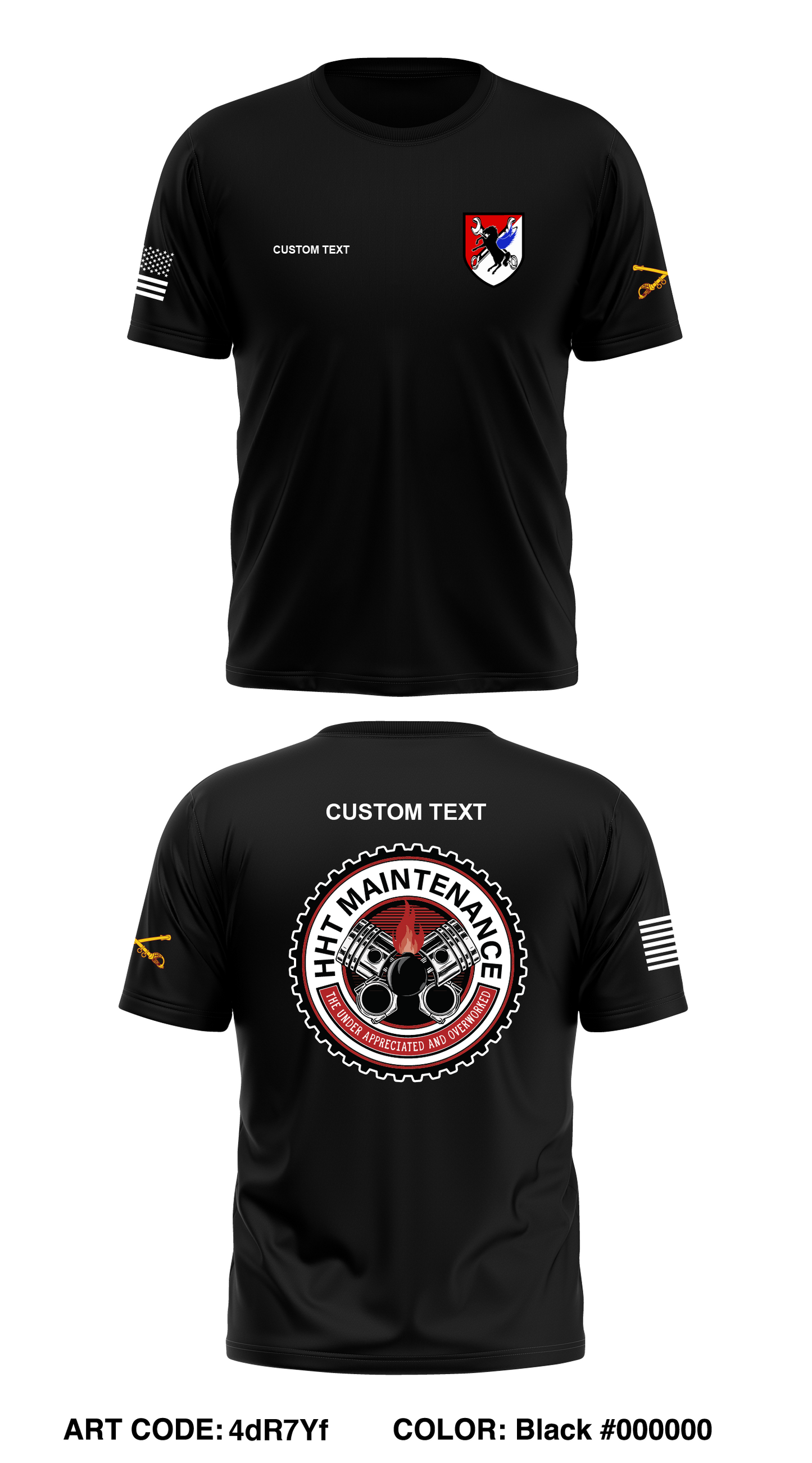 CUSTOM - HHT 2/11 ACR Core Men's SS Performance Tee - 4dR7Yf