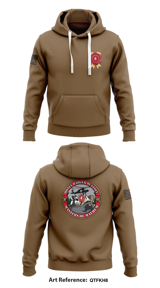 4th Platoon, Honey Badgers Store 1  Core Men's Hooded Performance Sweatshirt - qtfkh8