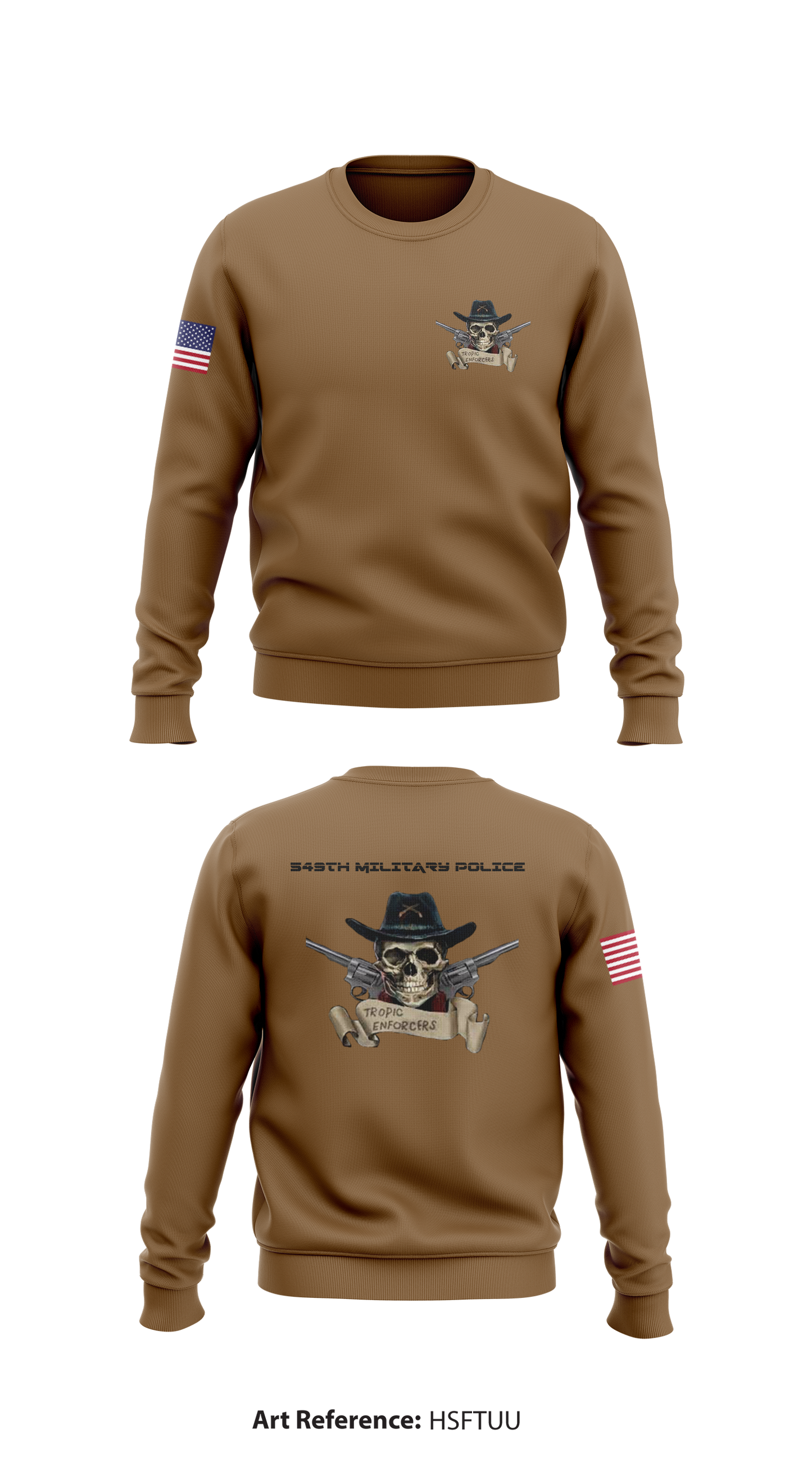 549th military police  Store 1 Core Men's Crewneck Performance Sweatshirt - hsFtuU