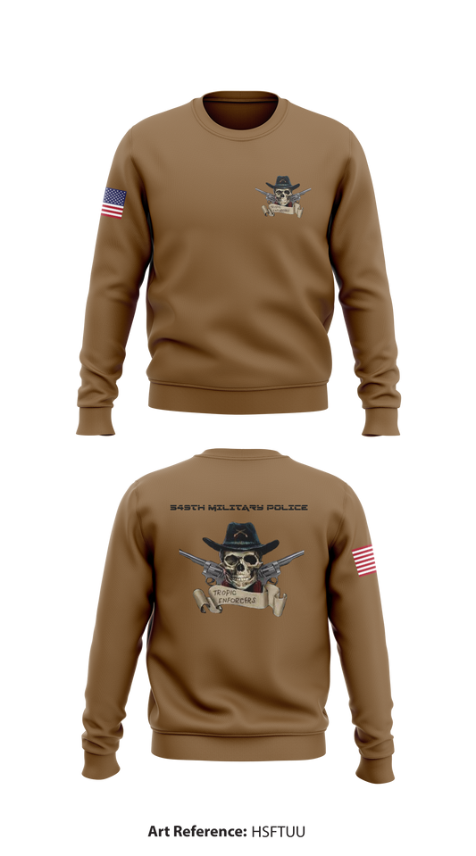 549th military police  Store 1 Core Men's Crewneck Performance Sweatshirt - hsFtuU