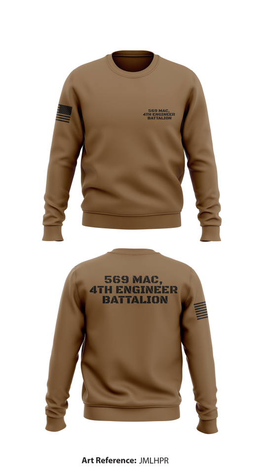 569 Mac , 4th Engineer Battalion  Store 1 Core Men's Crewneck Performance Sweatshirt - JMLHpR