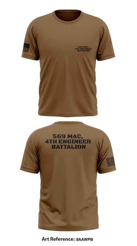 569 Mac , 4th Engineer Battalion  Store 1 Core Men's SS Performance Tee - 8aAwPb