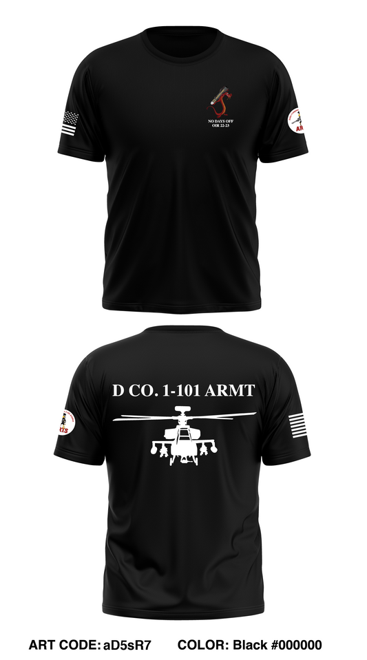 D Co., 1-101 CAB, ARMT Core Men's SS Performance Tee - aD5sR7