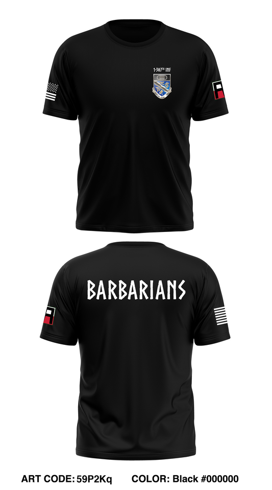 1-307 Infantry Core Men's SS Performance Tee - 59P2Kq