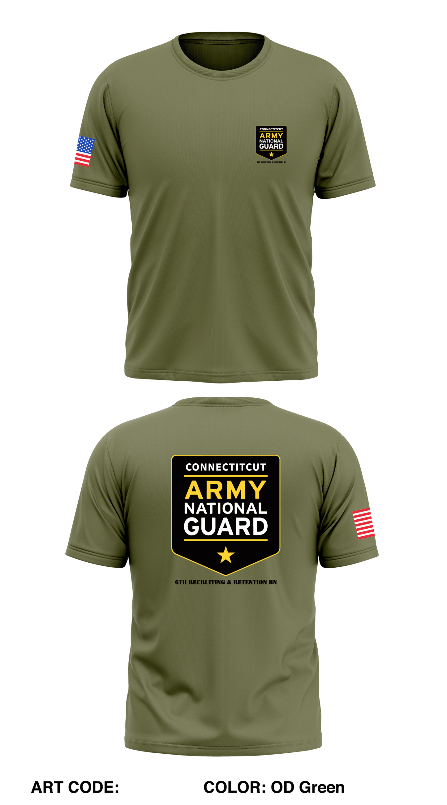 6th Recruiting & Retention BN Store 1 Core Men's SS Performance Tee - 5AMYWV