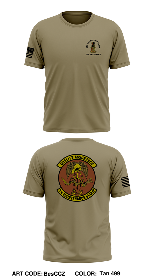 5 Maintenance Group Quality Assurance Core Men's SS Performance Tee - BesCCZ