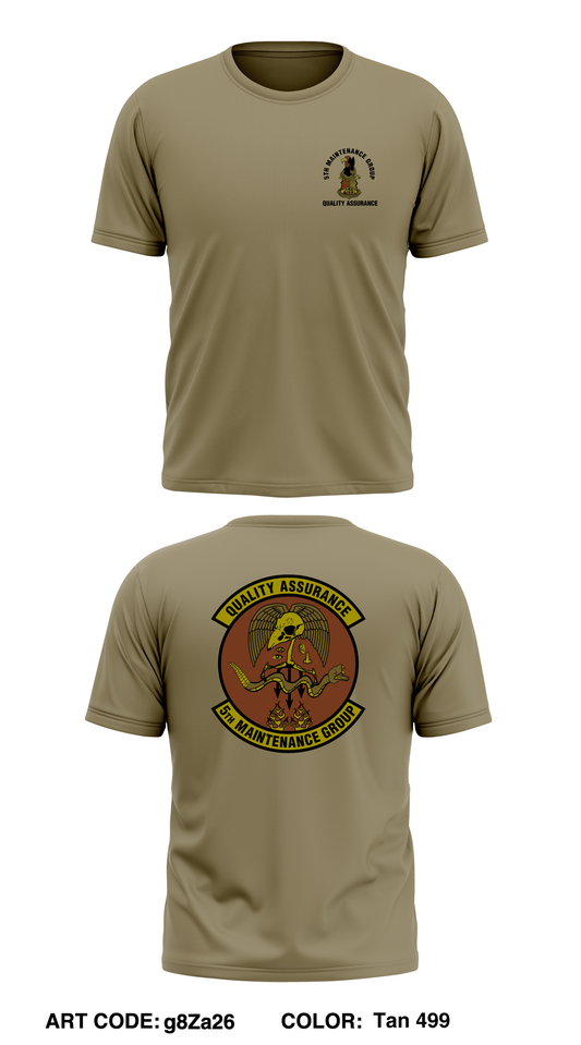 5 Maintenance Group Quality Assurance Core Men's SS Performance Tee - g8Za26