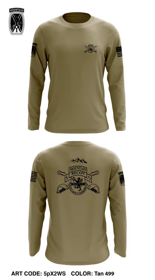 3-71 CAV - Unit Gear Core Men's LS Performance Tee - 5pX2WS