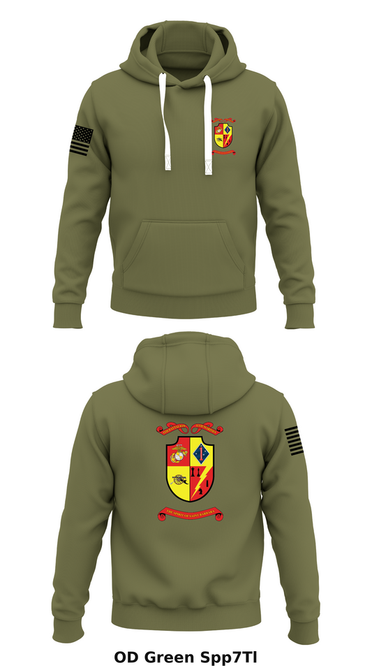5th Bn, 11th Mar Store 1  Core Men's Hooded Performance Sweatshirt - Spp7Tl