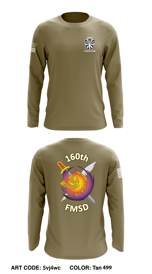 160th FMSD Core Men's LS Performance Tee - 5vj4wc
