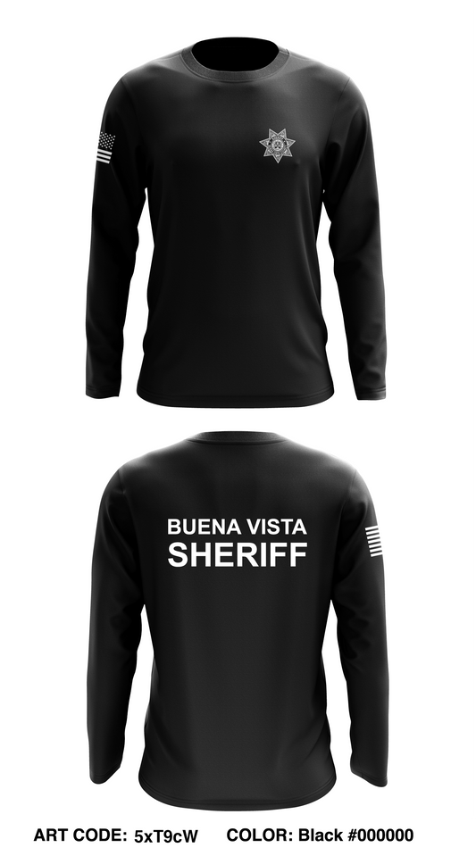 Buena Vista County Core Men's LS Performance Tee - 5xT9cW