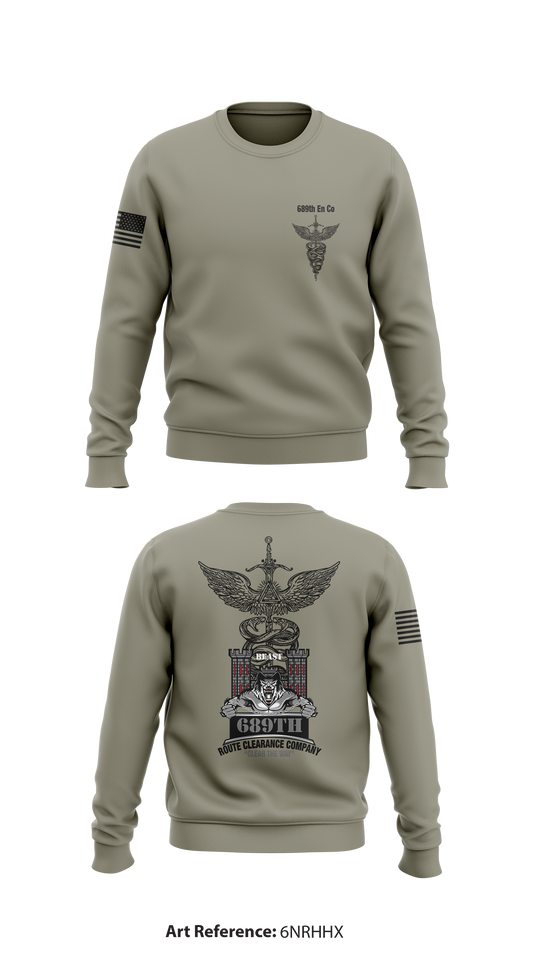 689th En Co Store 1 Core Men's Crewneck Performance Sweatshirt - 6nrHhx