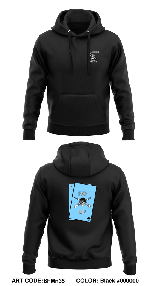 B TRP, 1st SQDN, 11th ACR  Core Men's Hooded Performance Sweatshirt - 6FMn35