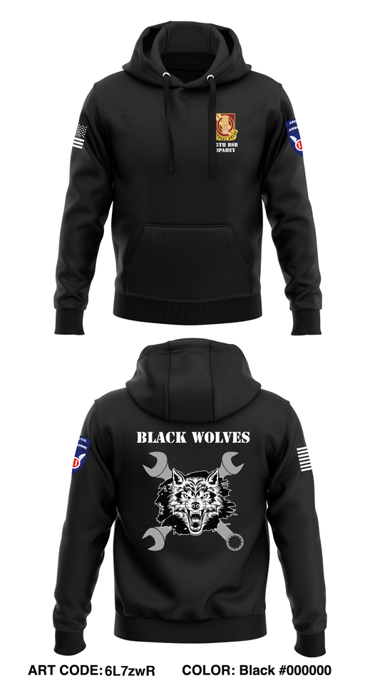 B Co, 25 BSB, 11 ADV  Core Men's Hooded Performance Sweatshirt - 6L7zwR