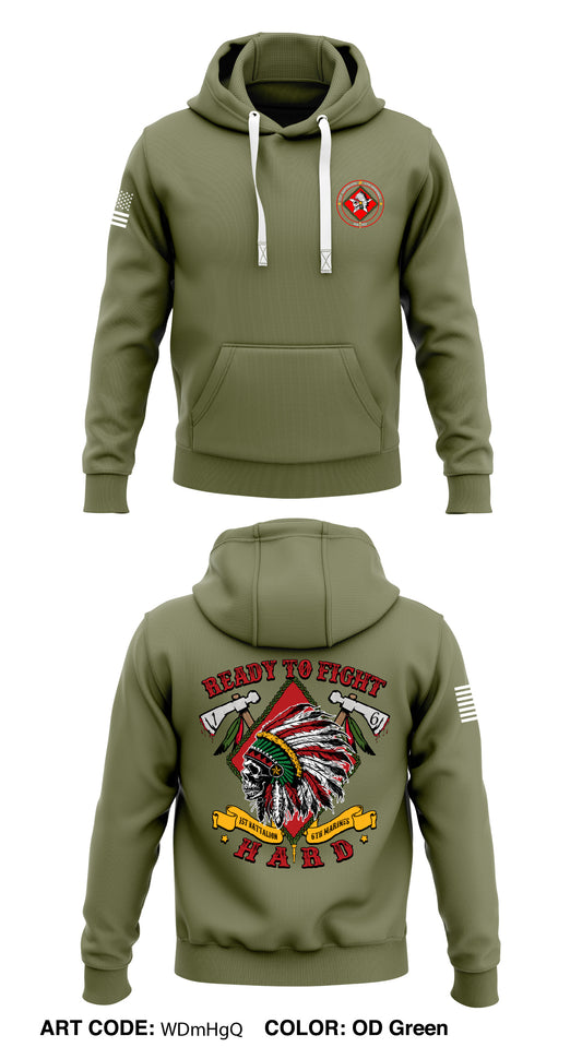 1/6 Marines Store 1 Store 3  Core Men's Hooded Performance Sweatshirt - WDmHgQ